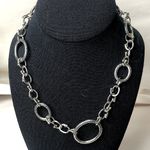 MICHAEL DAWKINS Sterling Silver Caviar Starry Night Link Toggle Necklace 18” Photo 3