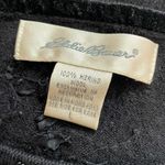 Eddie Bauer Vintage 90s Black Beaded Embellished Merino Wool Cropped Sweater Photo 4