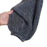 Something Navy Sweater Dress Knit Shimmer Gray Silver Metallic Size LARGE New Photo 6