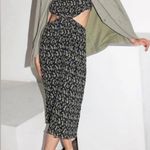 Who What Wear Drew Plissé Cutout Twist Midi Dress, Disty Floral Size XS NWT $178 Photo 4