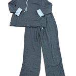 Pajama Gram Charcoal Grey World's Softest Cowl Neck Pajama Set Size Small Photo 1