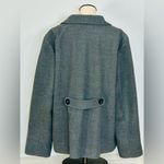 JM Collection  Grey Rayon Blend Peacoat with Black Buttons size XL Photo 3