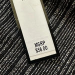 Catherine Malandrino  Metallic Long Sleeve Turtleneck Shirt Small Petite NWT Photo 2