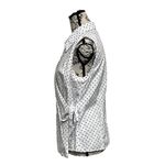 Dress Barn VTG Y2k  Polka Dot Wrap Blouse Pinup Rockabilly Retro Preppy L Casual Photo 2