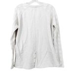 Lucky Brand  Cream Sweater Knit Sleeves Sz L Photo 4