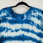 Young Fabulous and Broke  Womens Blue White Tie Dye Long Sleeve Malik Romper Size M Photo 5