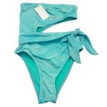 Ramy Brook PRINTED GIGI STRAPLESS ONE PIECE SWIMSUIT
IN SURF GREEN XXS Photo 2