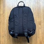 Vera Bradley Black Quilted Multi Pocket Zipper Leopard Inside Backpack Photo 8