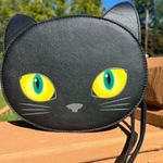 Mad Engine Black Kitty Cat Crossbody Bag NWT Photo 0