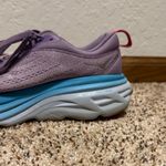 Hoka Women’s Bondi 8 Running Shoes Size 7B Turquoise Purple Cushioned Sneakers Photo 9