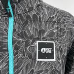 Aqua Black Reversible Light Jacket White Floral Blue Picture Organic Loys Size M Size M Photo 4