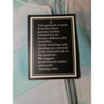 JDS COLLECTION Green Leather Chevron Pattern Jacket Photo 3