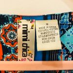 Mimi Chica Boutique Blue Orange Print Pocketed 3/4 Sleeve Buttoned Belted Romper … Photo 5