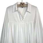 Danielle Bernstein Babydoll Tunic Dress XS Empire Waist Renaissance Puff Sleeve Photo 2