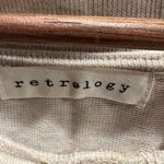 Retrology Women's L Oatmeal Cowl Neck Tunic Sweater Drawstring Size L Photo 5