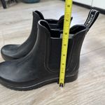 Michael Kors Women's Chelsea Rain Boots Rubber Ankle Black Size 6M Grunge Photo 1