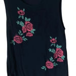 Vintage Y2K Black Red Rose floral embroidered Tank Top
Gives Ed Hardy Tattoo Size M Photo 0