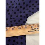 BCBG eneration Long Sleeve Semi Sheer Polka Dot Shirt Purple Women's Size Large Photo 7