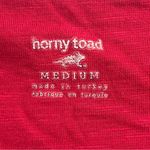 Horny Toad  Rosalinda Dress Size Medium Red Organic Cotton Blend Ruched Midi Photo 4