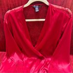 Victoria's Secret Red satin robe kimono M/L Photo 3