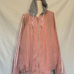 Vtg Artsman Y2K Zip Hoodie Womens Jacket Sz S Pink Festival Stripe Streetwear Photo 12
