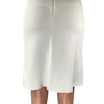 ZARA  Women's White High Waisted Back Zip Knit Pencil Mini Slip Skirt Size S Photo 2