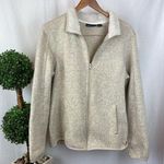 Swiss Tech Tan Zip Up Long Sleeve Fleece Lined Jacket L Brown Size L Photo 0