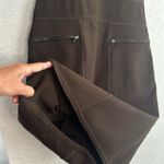 Kenneth Cole New York Chocolate Brown Bodycon Dress Knee Zipper Pockets Fall Photo 5