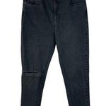 Cotton On Cotton-On SZ 10 Stretch Mom Jeans 5-Pocket Hi-Rise Zip-Fly Black Wash Womens Photo 0