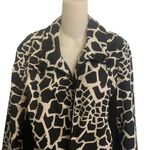 Allison Daley Ladies Black and White Animal Print Jacket by  Size Large Zebra Photo 1