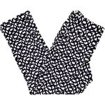 Aryeh  Womans Navy And White‎ Geometric Capri Pants Size Small Photo 5