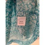 Ivy Jane Sister Mary M 100% Cotton Blue White Floral Embroidered Orange Blouse Size M Photo 5