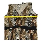 Elementz Maxi Dress Sz M Sleeveless Multi color animal print Brown Beach summer Photo 6