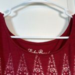 Lucky Brand  Cherry Red White Short Sleeve Shirt Size XL EUC #5883 Photo 3