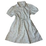 J.Crew  Womens Brown Animal Print Short Sleeve Collared Mini Dress Size 4P Photo 1