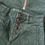 American Eagle Outfitters Dark Green Super High-Rise Flare Jeans Photo 4