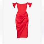 House Of CB NWT  Loretta Red Sz S Small Corset Dress Cocktail Party Holiday Photo 6