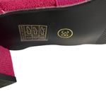 Lisha Shoes Dark Pink Stretch Strappy Square Toe Sandals Low Heel Size 38 US 7.5 Photo 5