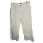 We The Free WHITE THE OUR FLARE HIGH WAISTED RAW HEM JEANS Photo 1