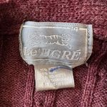 Vintage Y2K Le Tigre Burgundy Wool Blend Cable Knit V Photo 6