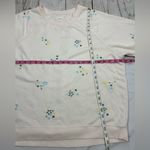 Lou & grey Embroidered Star Sweatshirt Long Sleeve Soft Creme Relaxed Sweater Photo 6