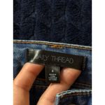 Daily Thread Women's Flare Jeans Front Pockets Button Fly‎ Light Wash Denim Sz 4 Blue Photo 2