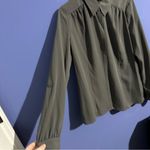 East 5th  Charcoal Button-Up Blouse Grey Business Casual Classic Old Money L Photo 1