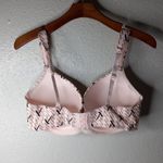Adrienne Vittadini  38DD Logo Underwire Padded Pink & Tan Photo 4