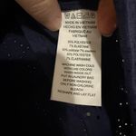 Michael Kors Navy Peplum Eyelet Ruched Shoulder Tank Top Blouse Medium Photo 4