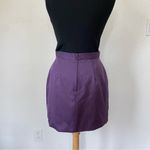 Vintage 80’s Solid Dark Purple Mini Pencil Skirt Size 10 Photo 5