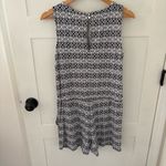 New York & Company Black white Cotton Sleeveless Romper. Size Medium. Photo 3