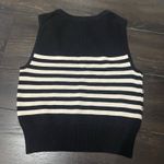 J.CREW. Embellished Sweater Shell Small Black Cream NEW Mirrors Career CG794 Photo 7