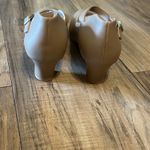 Womens Ankle Strap Heel Shoes Pumps Mary Jane Wedding Party Beige Size 6A Tan Photo 2