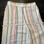 Cloth & Stone Stripe Linen Cropped Wide Leg Pants Large Photo 4